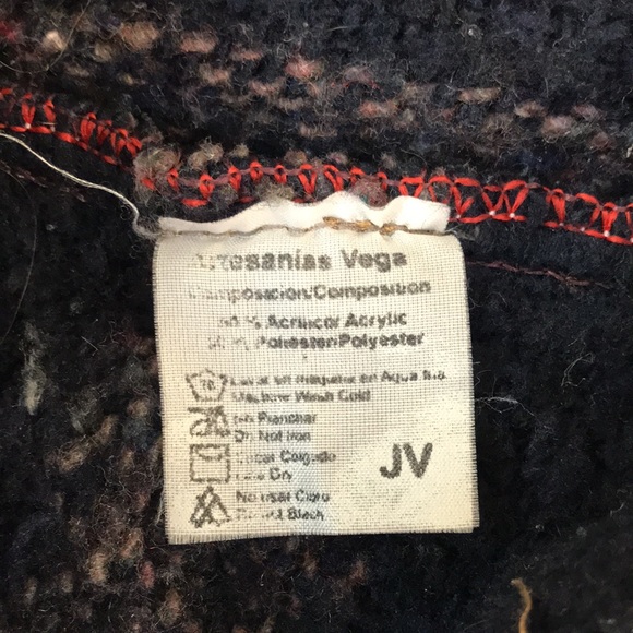 Textile Baja Woven Boho Style Hoodie Pullover Size Small - Picture 7 of 8